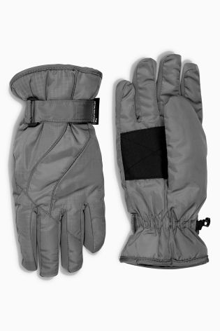 Grey Ski Gloves (Older Boys)